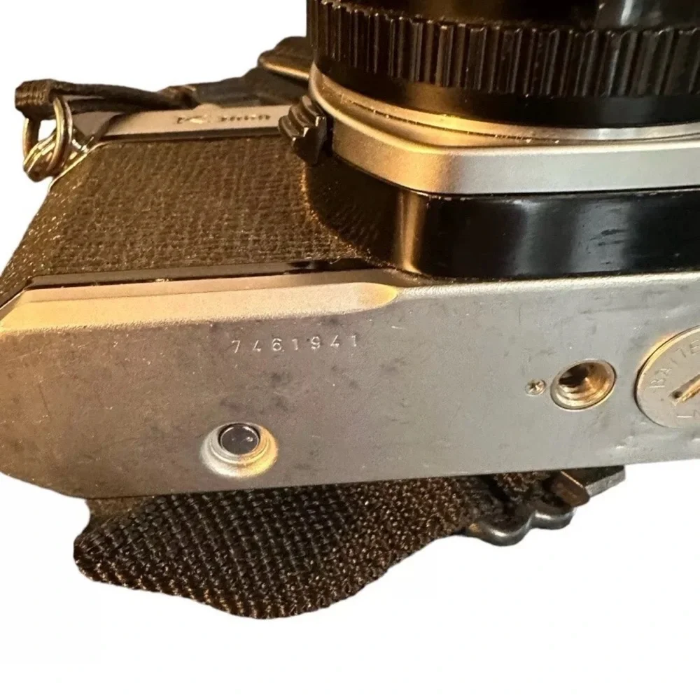PENTAX ASAHI K1000 35MM Film SLR CAMERA WITH 1:2 50MM LENS Strap Manual WORKING